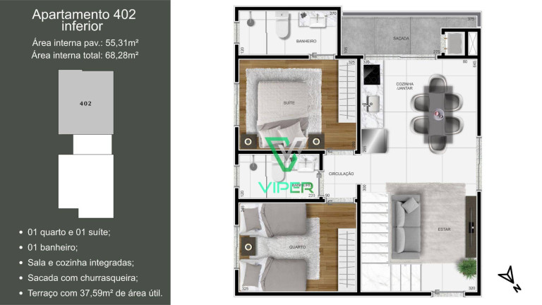 Imagem Apartamento com 2 Quartos à Venda, 68 m² em Parque Da Fonte - São José Dos Pinhais Imagem Apartamento com 2 Quartos à Venda, 68 m² em Parque Da Fonte - São José Dos Pinhais