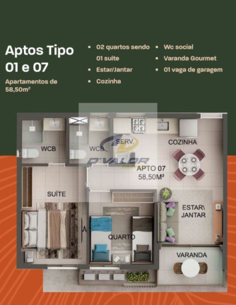 Imagem Apartamento com 2 Quartos à Venda, 58 m² em Jardim Oceania - João Pessoa Imagem Apartamento com 2 Quartos à Venda, 58 m² em Jardim Oceania - João Pessoa
