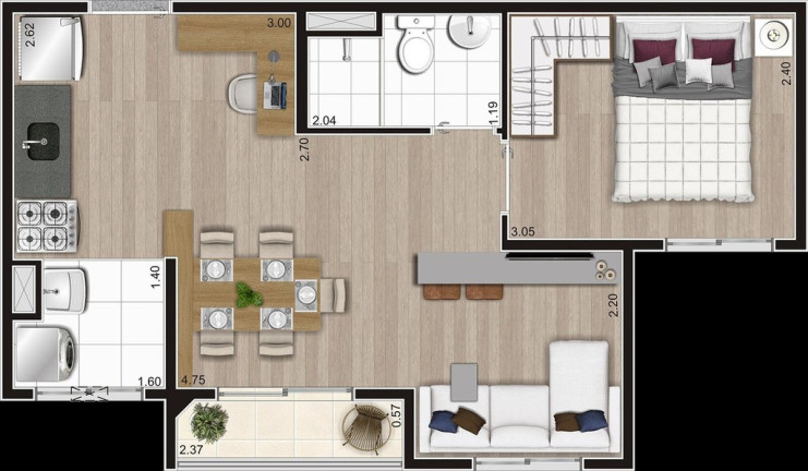 Apartamento com 2 Quartos à Venda, 37 m² em Vila Moraes - São Paulo