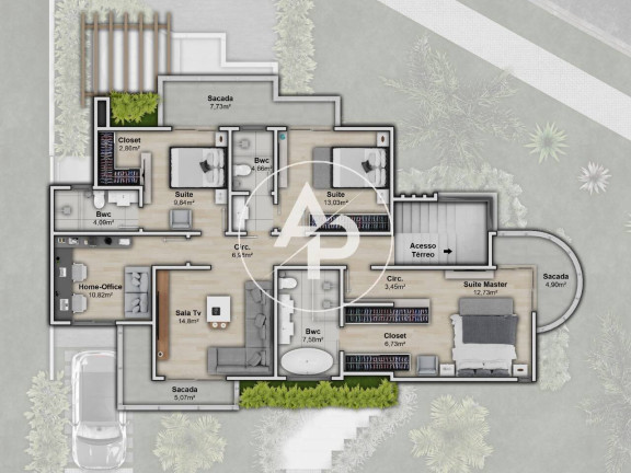 Imagem Casa de Condomínio com 4 Quartos à Venda, 295 m² em Colônia Dona Luíza - Ponta Grossa Imagem Casa de Condomínio com 4 Quartos à Venda, 295 m² em Colônia Dona Luíza - Ponta Grossa