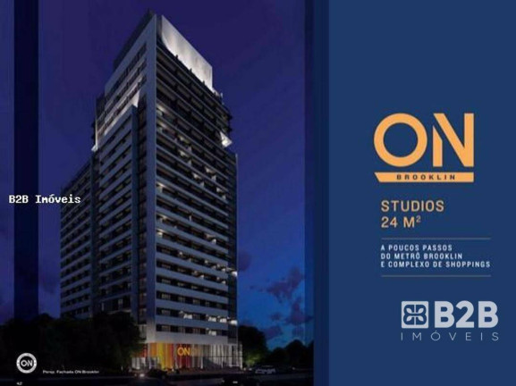 Imagem Apartamento com 1 Quarto à Venda, 22 m² em Brooklin Paulista - São Paulo Imagem Apartamento com 1 Quarto à Venda, 22 m² em Brooklin Paulista - São Paulo