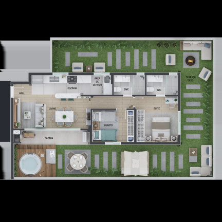 Imagem Apartamento com 2 Quartos à Venda, 113 m² em Portão - Curitiba