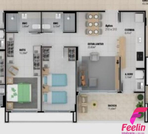 Imagem Apartamento com 2 Quartos à Venda, 130 m² em João Paulo - Florianópolis Imagem Apartamento com 2 Quartos à Venda, 130 m² em João Paulo - Florianópolis