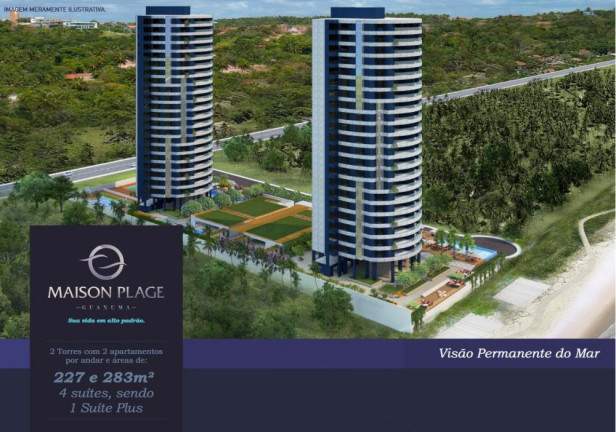 Imagem Apartamento com 4 Quartos à Venda, 227 m² em Guaxuma - Maceió