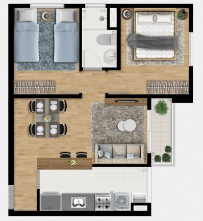 Imagem Apartamento com 2 Quartos à Venda, 46 m² em Vila Curuçá - São Paulo Imagem Apartamento com 2 Quartos à Venda, 46 m² em Vila Curuçá - São Paulo