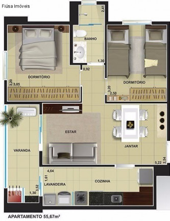 Imagem Apartamento com 2 Quartos à Venda, 55 m² em Jardim Palma Travassos - Ribeirão Preto Imagem Apartamento com 2 Quartos à Venda, 55 m² em Jardim Palma Travassos - Ribeirão Preto