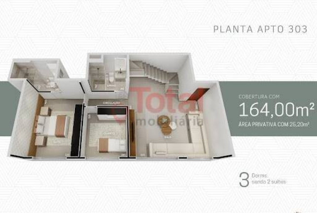 Imagem Cobertura com 3 Quartos à Venda, 189 m² em Vila Dos Técnicos - Timóteo Imagem Cobertura com 3 Quartos à Venda, 189 m² em Vila Dos Técnicos - Timóteo