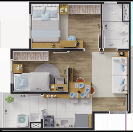 Imagem Imóvel com 2 Quartos à Venda, 33 m² em Jardim São Paulo(zona Leste) - São Paulo Imagem Imóvel com 2 Quartos à Venda, 33 m² em Jardim São Paulo(zona Leste) - São Paulo