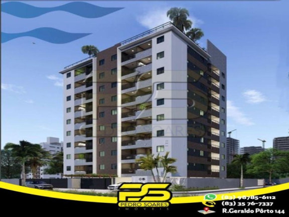 Apartamento com 2 Quartos à Venda, 64 m² em Camboinha - Cabedelo