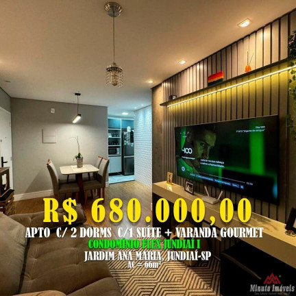 Foto do imóvel Apartamento com 2 Quartos à Venda, 66 m² em Jardim Flórida - Jundiaí