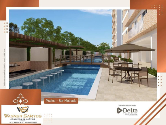 Imagem Apartamento com 2 Quartos à Venda, 57 m² em Jardim Cidade Universitária - João Pessoa