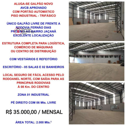 Imagem Imóvel para Alugar, 2.000 m² em Parque Edu Chaves - São Paulo Imagem Imóvel para Alugar, 2.000 m² em Parque Edu Chaves - São Paulo
