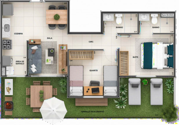 Imagem Imóvel com 3 Quartos à Venda, 47 m² em Barra Da Tijuca - Rio De Janeiro