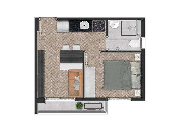 Imagem Apartamento com 1 Quarto à Venda, 27 m² em Perdizes - São Paulo