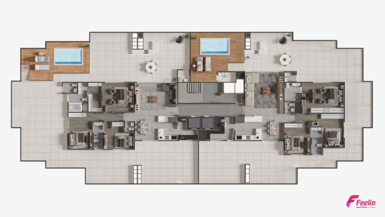 Imagem Apartamento com 3 Quartos à Venda, 220 m² em Barreiros - São José Imagem Apartamento com 3 Quartos à Venda, 220 m² em Barreiros - São José