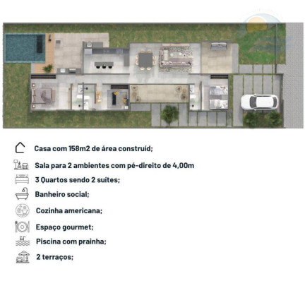 Imagem Casa com 3 Quartos à Venda, 158 m² em Portal Do Sol - João Pessoa Imagem Casa com 3 Quartos à Venda, 158 m² em Portal Do Sol - João Pessoa