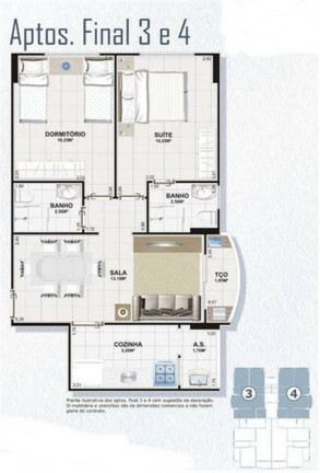 Foto do imóvel Apartamento com 2 Quartos à Venda, 55 m² em Ocian - Praia Grande Foto do imóvel Apartamento com 2 Quartos à Venda, 55 m² em Ocian - Praia Grande