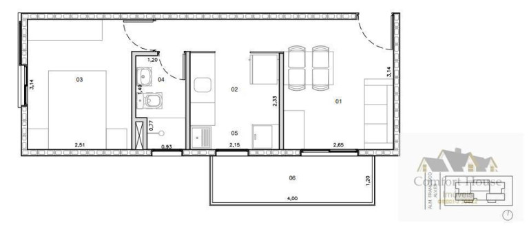 Imagem Apartamento com 1 Quarto à Venda, 33 m² em Jardim - Santo André Imagem Apartamento com 1 Quarto à Venda, 33 m² em Jardim - Santo André