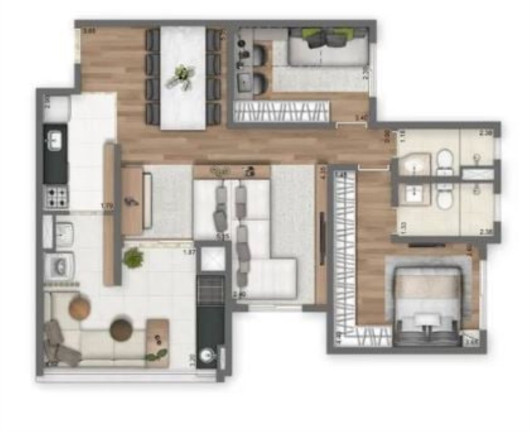 Imagem Apartamento com 3 Quartos à Venda, 110 m² em Panamby - São Paulo Imagem Apartamento com 3 Quartos à Venda, 110 m² em Panamby - São Paulo