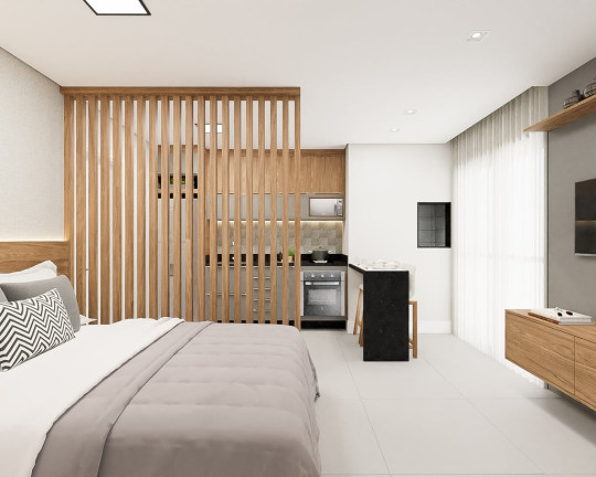 Imagem Apartamento com 1 Quarto à Venda, 36 m² em Mercês - Curitiba