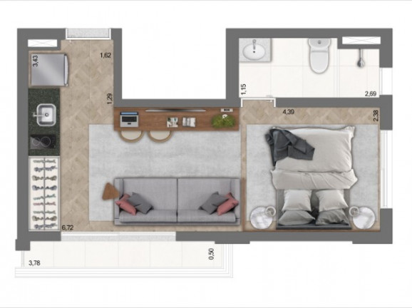 Imagem Studio com 1 Quarto à Venda, 18 m² em Bela Vista - São Paulo Imagem Studio com 1 Quarto à Venda, 18 m² em Bela Vista - São Paulo