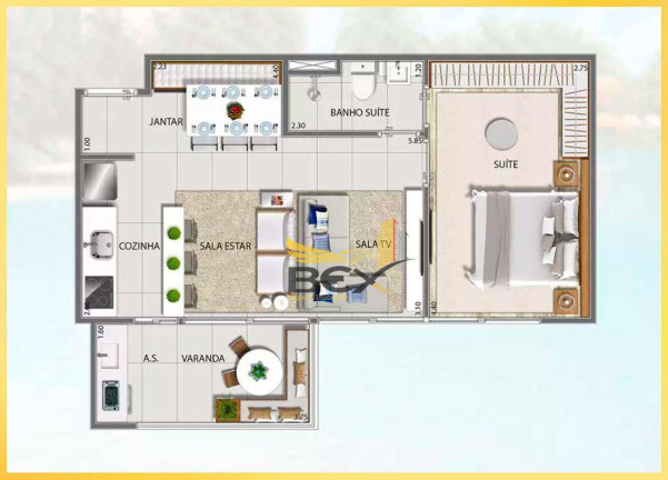 Imagem Apartamento com 2 Quartos à Venda, 47 m² em Alphaville Empresarial - Barueri Imagem Apartamento com 2 Quartos à Venda, 47 m² em Alphaville Empresarial - Barueri