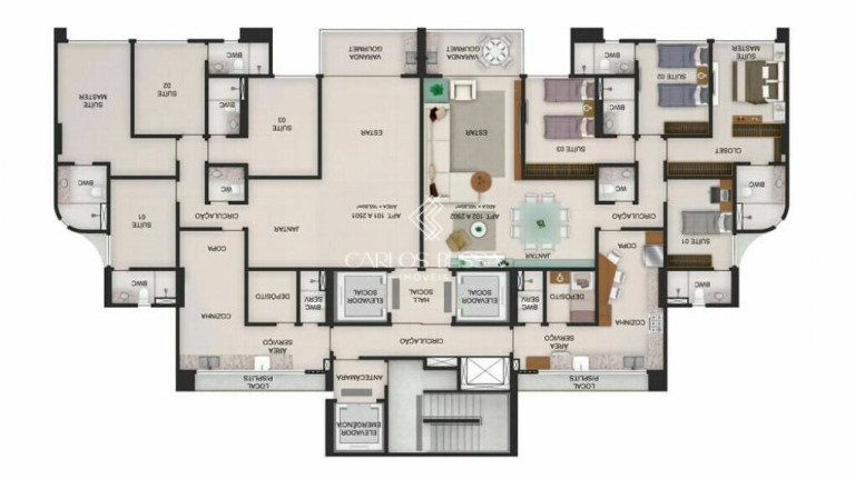 Imagem Apartamento com 4 Quartos à Venda, 166 m² em Casa Forte - Recife