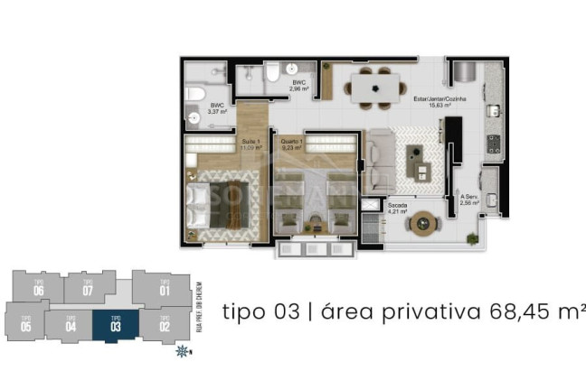 Imagem Apartamento com 2 Quartos à Venda, 79 m² em Capoeiras - Florianópolis