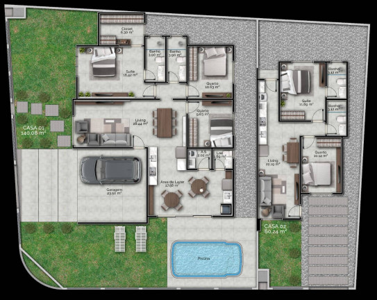 Imagem Casa com 3 Quartos à Venda, em Bosque Da Mata - Tijucas Imagem Casa com 3 Quartos à Venda, em Bosque Da Mata - Tijucas
