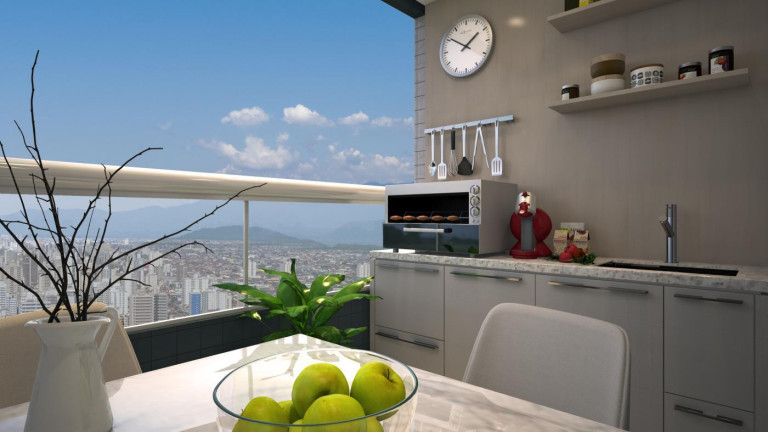 Imagem Imóvel com 2 Quartos à Venda, 58 m² em Guilhermina - Praia Grande