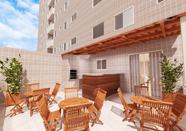 Imagem Apartamento com 2 Quartos à Venda, 53 m² em Caiçara - Praia Grande