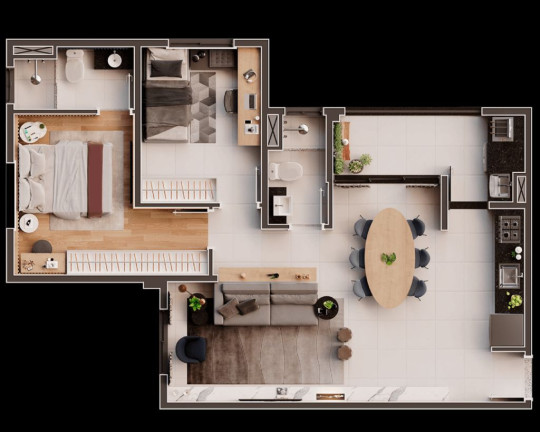Imagem Apartamento com 2 Quartos à Venda, 57 m² em Vila Cecília - Mogi Das Cruzes
