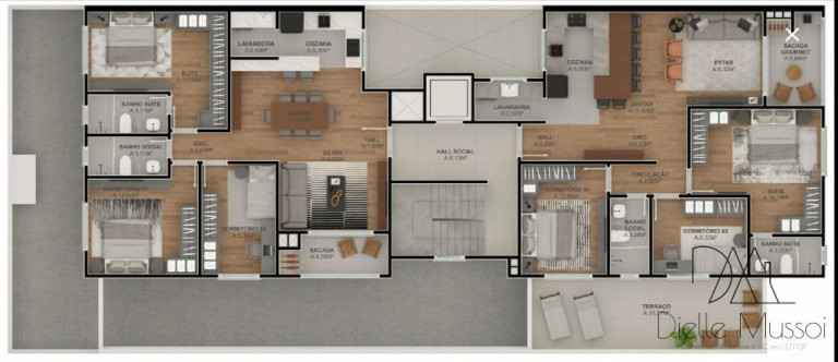 Imagem Apartamento com 3 Quartos à Venda, 149 m²