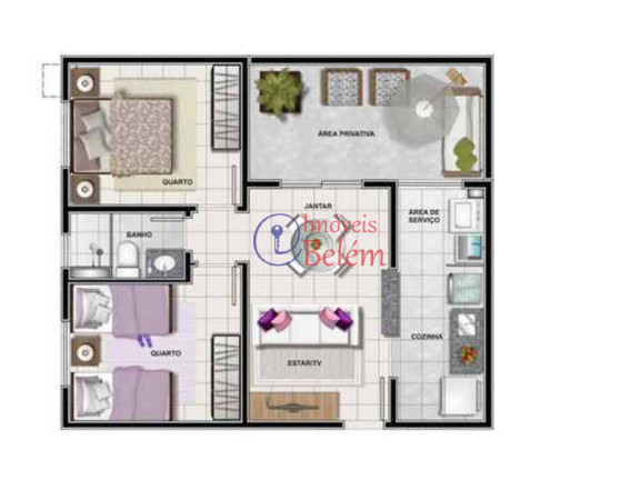 Imagem Apartamento com 2 Quartos à Venda, 54 m² em Tapanã (icoaraci) - Belém Imagem Apartamento com 2 Quartos à Venda, 54 m² em Tapanã (icoaraci) - Belém