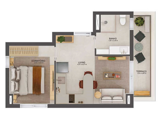 Imagem Imóvel com 1 Quarto à Venda, 42 m² em Ibirapuera - São Paulo