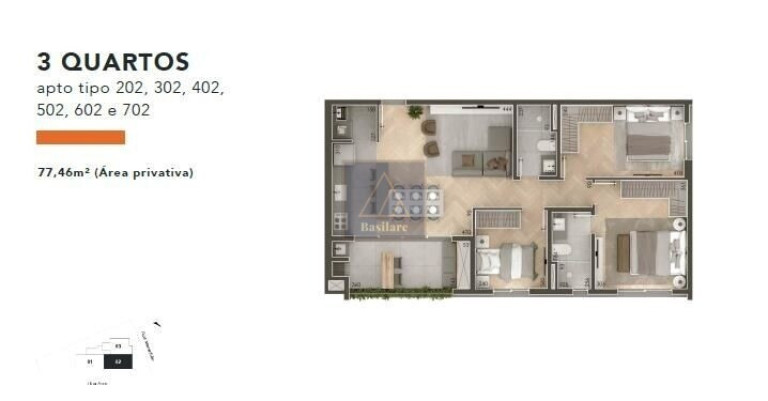 Imagem Apartamento com 2 Quartos à Venda, 72 m² em água Verde - Curitiba