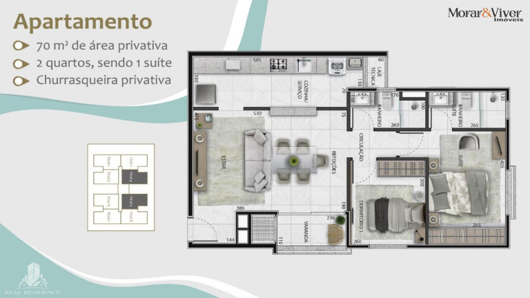 Imagem Apartamento com 3 Quartos à Venda, 73 m² em Emiliano Perneta - Pinhais Imagem Apartamento com 3 Quartos à Venda, 73 m² em Emiliano Perneta - Pinhais