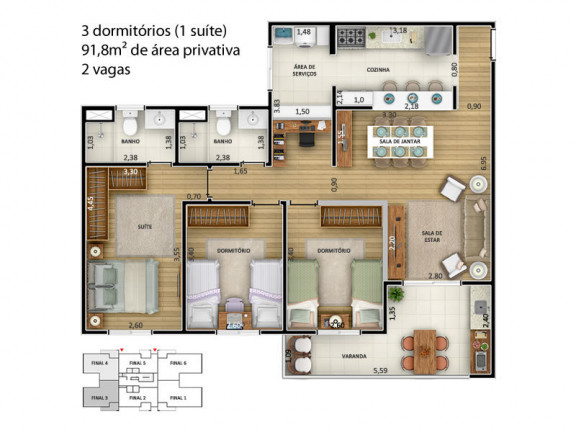 Imagem Apartamento com 4 Quartos à Venda, 110 m² em Engordadouro - Jundiaí Imagem Apartamento com 4 Quartos à Venda, 110 m² em Engordadouro - Jundiaí