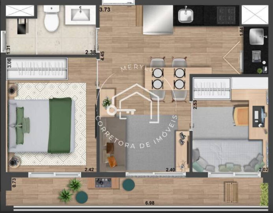 Imagem Apartamento com 2 Quartos à Venda, 40 m² em Perdizes - São Paulo