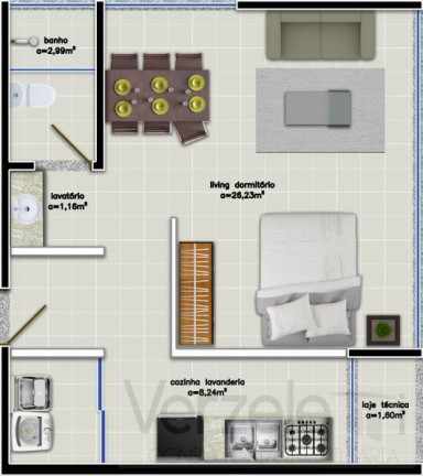 Imagem Apartamento com 1 Quarto à Venda, 45 m² em São Francisco De Assis - Camboriú