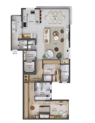 Imagem Apartamento com 3 Quartos à Venda, 126 m² em Jardim Guedala - São Paulo