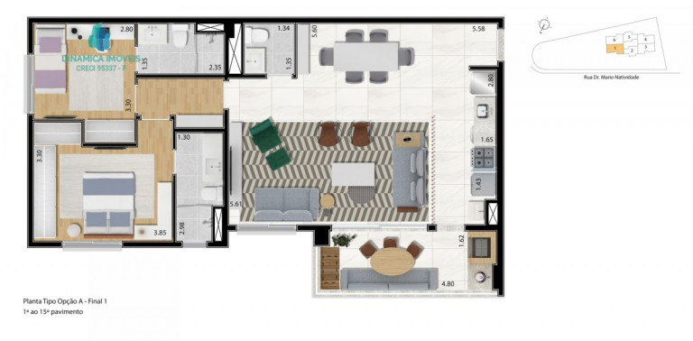 Imagem Apartamento com 2 Quartos à Venda, 66 m² em Taquaral - Campinas