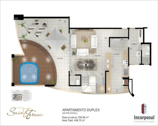 Imagem Apartamento com 4 Quartos à Venda, 294 m² em Atiradores - Joinville