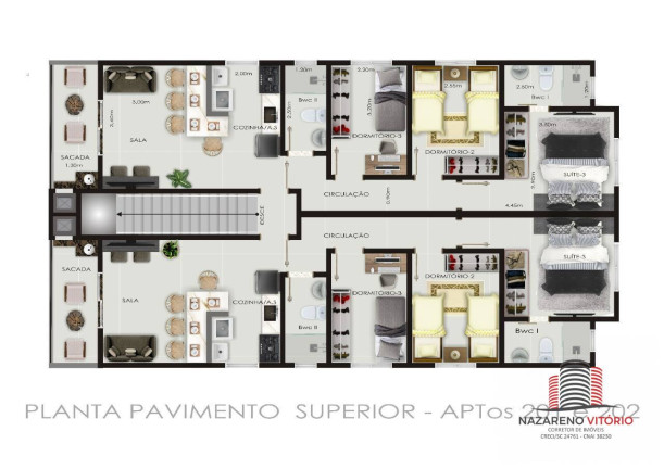 Imagem Apartamento com 3 Quartos à Venda, 73 m² em Nova Palhoça - Palhoça Imagem Apartamento com 3 Quartos à Venda, 73 m² em Nova Palhoça - Palhoça