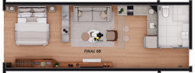 Imagem Apartamento com 1 Quarto à Venda, 48 m² em Centro  - Canela