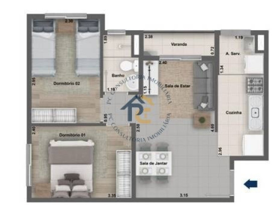 Imagem Apartamento com 2 Quartos à Venda, 46 m² em Centro - Niterói Imagem Apartamento com 2 Quartos à Venda, 46 m² em Centro - Niterói