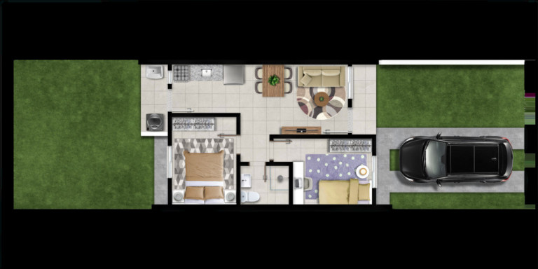 Imagem Casa de Condomínio com 3 Quartos à Venda, 63 m² em Restinga - Porto Alegre Imagem Casa de Condomínio com 3 Quartos à Venda, 63 m² em Restinga - Porto Alegre