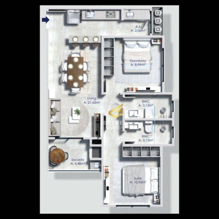 Imagem Apartamento com 2 Quartos à Venda, 60 m² em Centro - Balneário Camboriú Imagem Apartamento com 2 Quartos à Venda, 60 m² em Centro - Balneário Camboriú