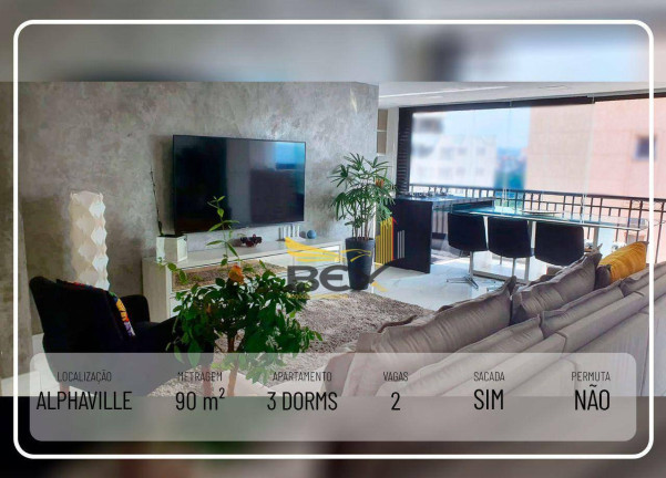 Imagem Apartamento com 3 Quartos à Venda, 90 m² em Alphaville Empresarial - Barueri Imagem Apartamento com 3 Quartos à Venda, 90 m² em Alphaville Empresarial - Barueri