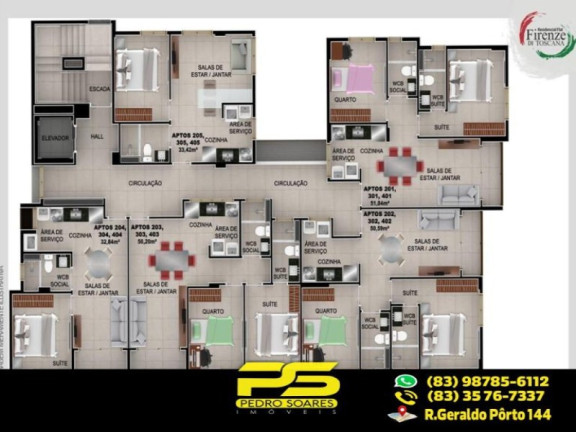Imagem Apartamento com 1 Quarto à Venda, 51 m² em Jardim Oceania - João Pessoa Imagem Apartamento com 1 Quarto à Venda, 51 m² em Jardim Oceania - João Pessoa